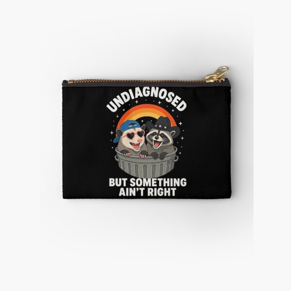 Item preview, Undiagnosed But Something Ain't Right Opossum Raccoon Retro designed and sold by haitrieuic96.