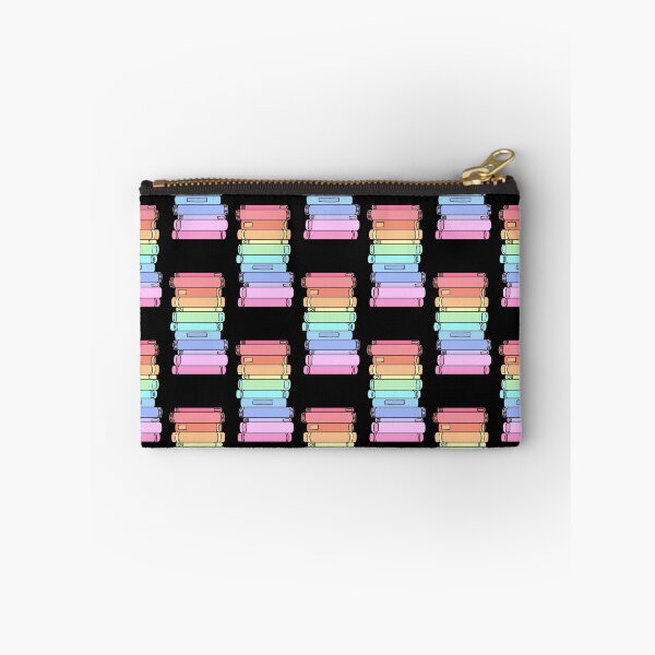 Item preview, Pastel Rainbow Book Stack Pattern Black Bookworm Lover designed and sold by Zaya_art.