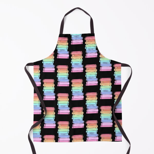 Item preview, Pastel Rainbow Book Stack Pattern Black Bookworm Lover designed and sold by Zaya_art.