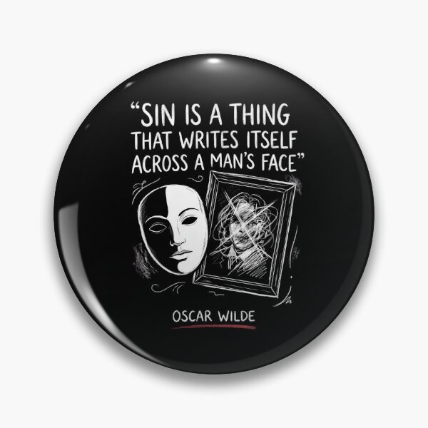 Item preview, Dorian Gray Sin Writes Itself Across A Mans Face Sketch Art designed and sold by Fenay Designs.