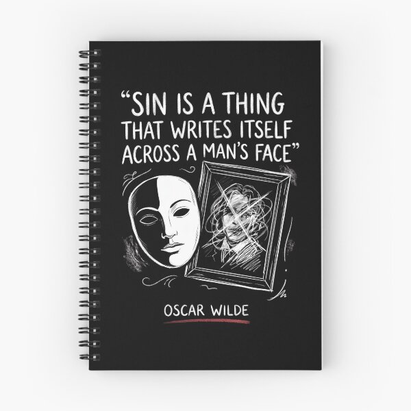 Item preview, Dorian Gray Sin Writes Itself Across A Mans Face Sketch Art designed and sold by Fenay Designs.