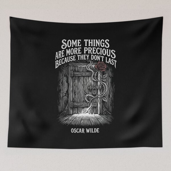 Item preview, Dorian Gray Some Things Are Precious Vintage Rose Door Oscar Wilde designed and sold by Fenay Designs.
