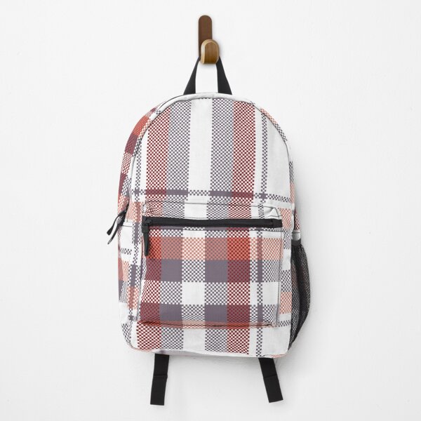 Item preview, Elegant Minimalist Red and Grey Plaid Pattern designed and sold by PowerAntShop.