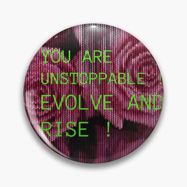 Item preview, Pink roses and powerful words ,you are unstoppable ,evolve and rise  designed and sold by wallartofmio.