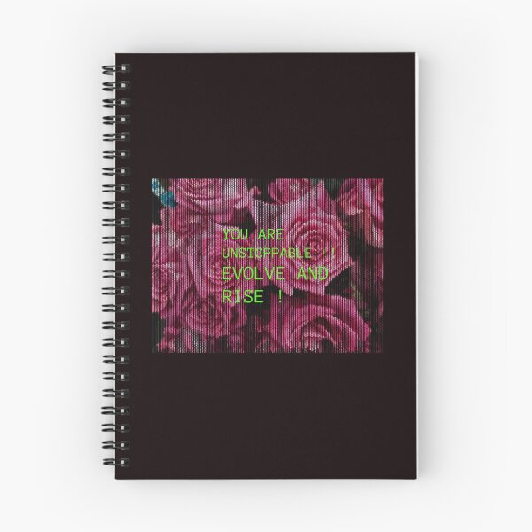 Item preview, Pink roses and powerful words ,you are unstoppable ,evolve and rise  designed and sold by wallartofmio.