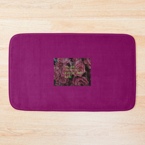 Item preview, Pink roses and powerful words ,you are unstoppable ,evolve and rise  designed and sold by wallartofmio.