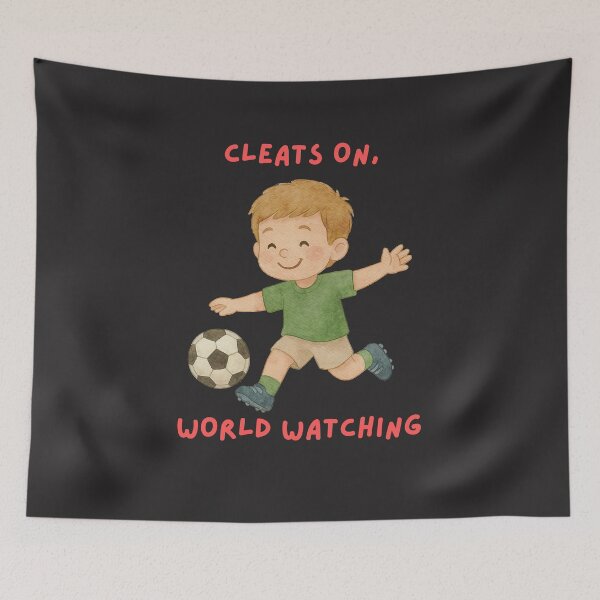 Item preview, Cleats On World Watching Soccer Love designed and sold by SpartanDStore.