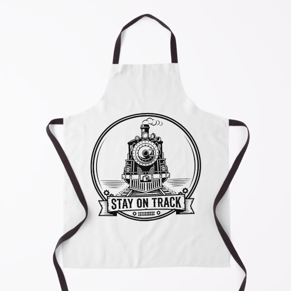 Item preview, Stay On Track – Vintage Steam Train Railway Enthusiast Design designed and sold by Sekla-Studio.