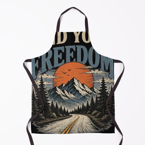Item preview, Find Your Freedom Mountain Adventure T-Shirt | Vintage Wilderness Sunset Road Graphic designed and sold by NBT-NOVA.