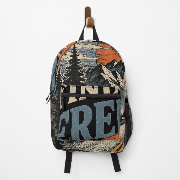 Item preview, Find Your Freedom Mountain Adventure T-Shirt | Vintage Wilderness Sunset Road Graphic designed and sold by NBT-NOVA.