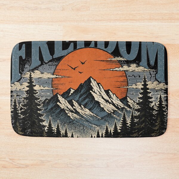 Item preview, Find Your Freedom Mountain Adventure T-Shirt | Vintage Wilderness Sunset Road Graphic designed and sold by NBT-NOVA.