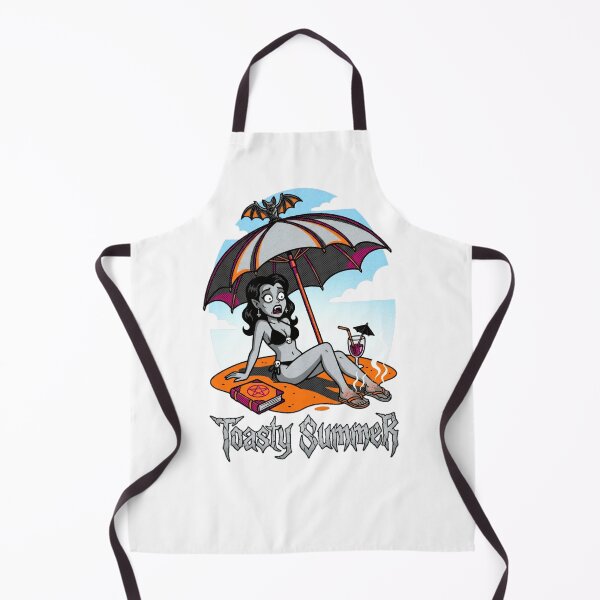 Item preview, Toasty Summer Vampire Beach Funny Sunburned Goth Girl Sunbathing designed and sold by SkTee2k.