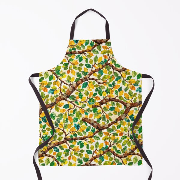 Item preview, Autumn Tree Branch Collage Pattern | Seamless Woodland Leaves Repeat in Children’s Book Style designed and sold by SWSandraWechner.