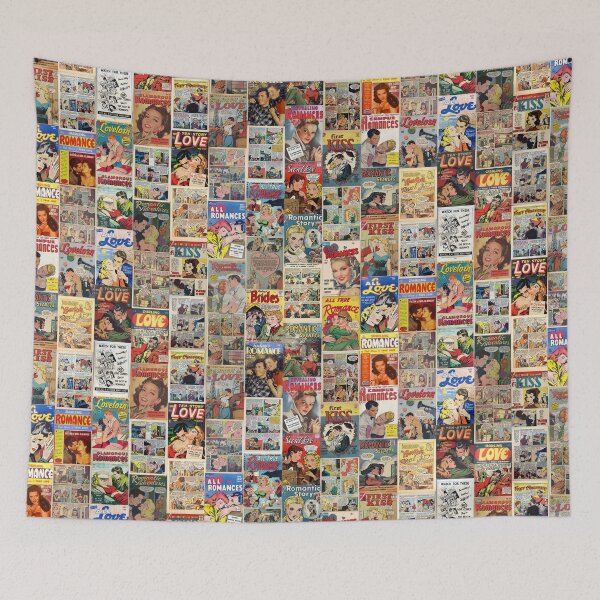 Item preview, Vintage Romance Comics Collage designed and sold by PatchworkInk.
