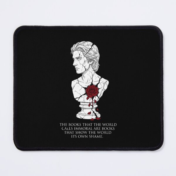 Item preview, Dorian Gray Immoral Books Statue Bust Oscar Wilde Quote Graphic designed and sold by Fenay Designs.