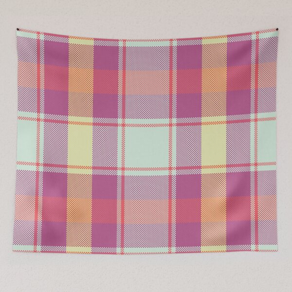 Item preview, Colorful Bright Plaid Tartan Fabric Pattern designed and sold by PowerAntShop.