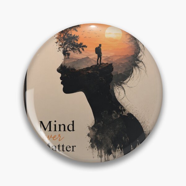 Item preview, Mind Over Matter – Sunset Mountain Double Exposure Wall Art designed and sold by ktexplorer.