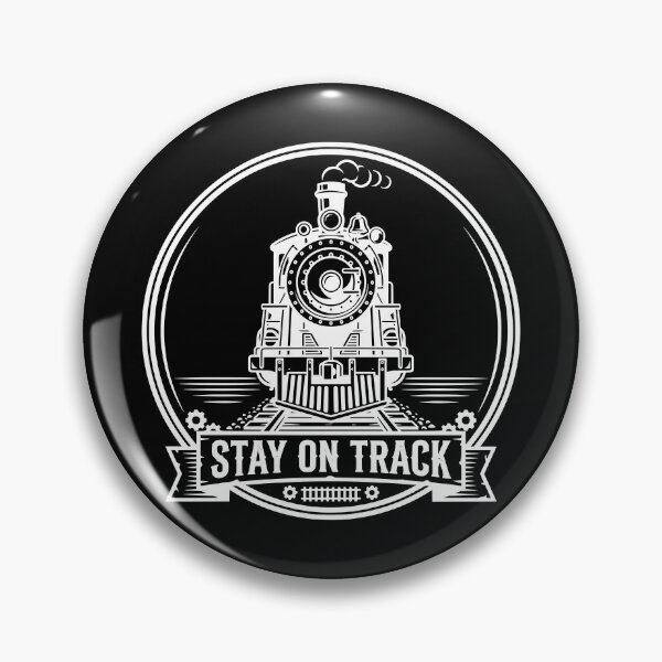 Item preview, Stay On Track – Vintage Steam Train Railway Enthusiast Design - White designed and sold by Sekla-Studio.