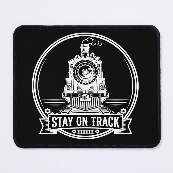 Item preview, Stay On Track – Vintage Steam Train Railway Enthusiast Design - White designed and sold by Sekla-Studio.