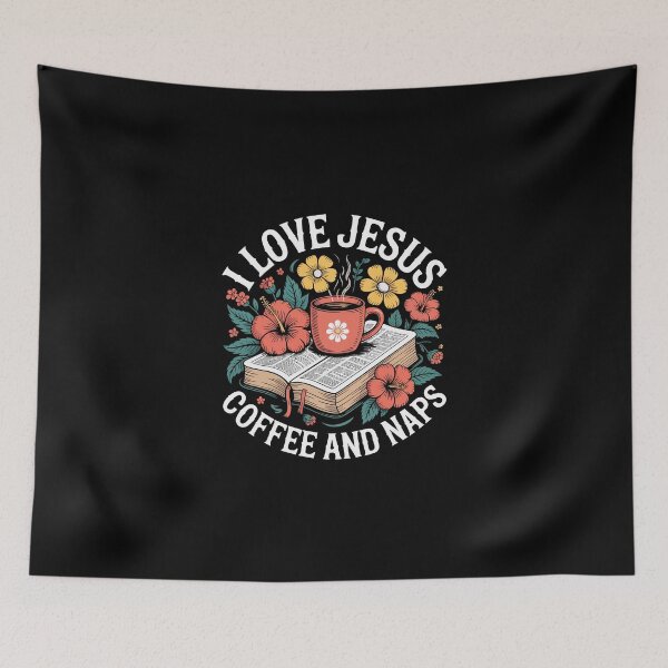 Item preview, I love Jesus, coffee and naps designed and sold by jkrphoto.