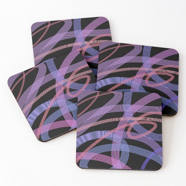 Item preview, Neon Ribbon Flow | Abstract Gradient Line Art on Black Background designed and sold by GemniShop.