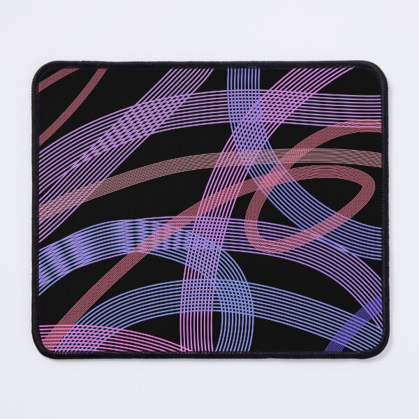 Item preview, Neon Ribbon Flow | Abstract Gradient Line Art on Black Background designed and sold by GemniShop.