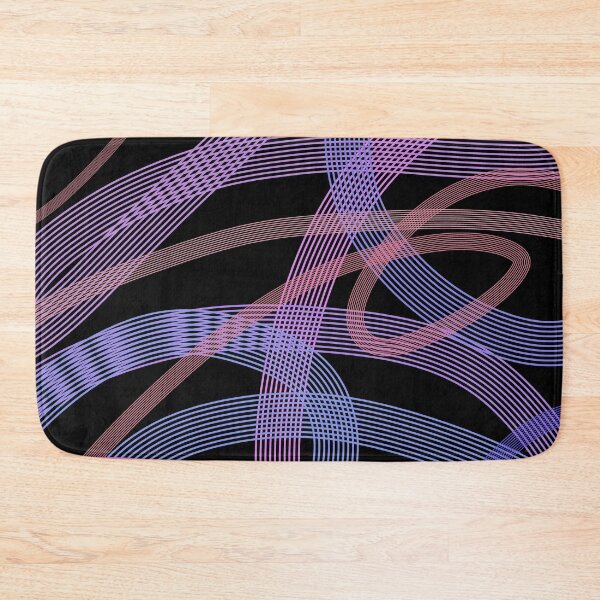 Item preview, Neon Ribbon Flow | Abstract Gradient Line Art on Black Background designed and sold by GemniShop.