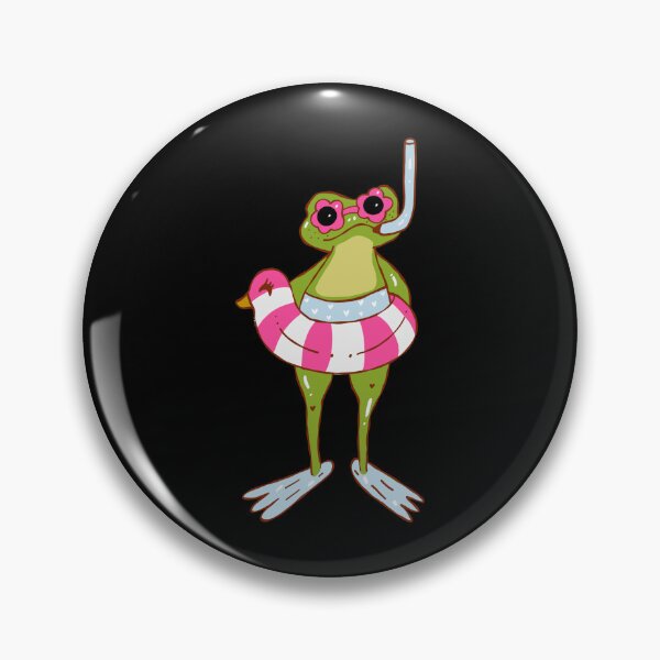 Item preview, Cute Aesthetic Frog Snorkeling Funny Summer Cottagecore designed and sold by HICHAMORO.
