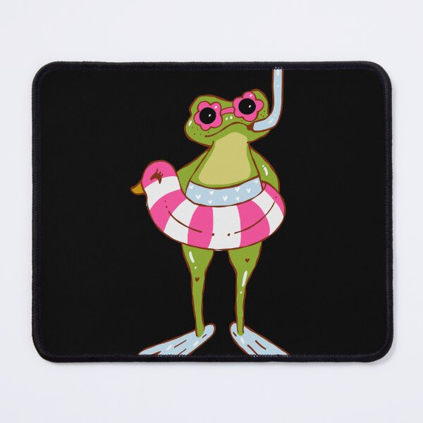 Item preview, Cute Aesthetic Frog Snorkeling Funny Summer Cottagecore designed and sold by HICHAMORO.
