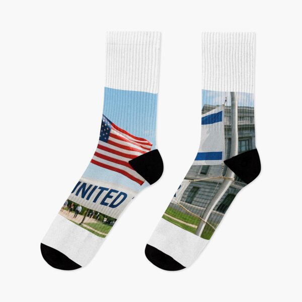 Item preview, israel flag with usa flag designed and sold by Ronel2026.