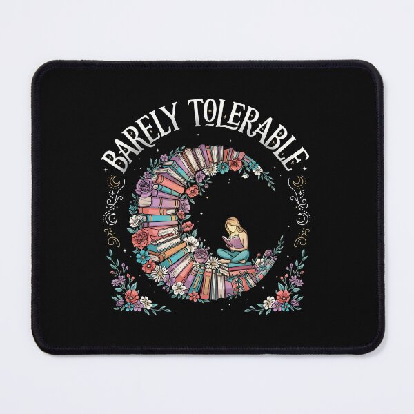 Item preview, Barely Tolerable Bookish Floral for Book Lovers and Bookworms designed and sold by Redgiant87x.