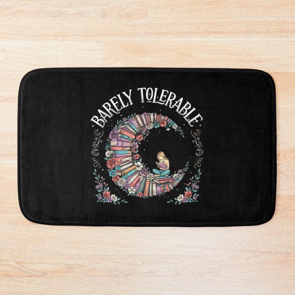 Item preview, Barely Tolerable Bookish Floral for Book Lovers and Bookworms designed and sold by Redgiant87x.
