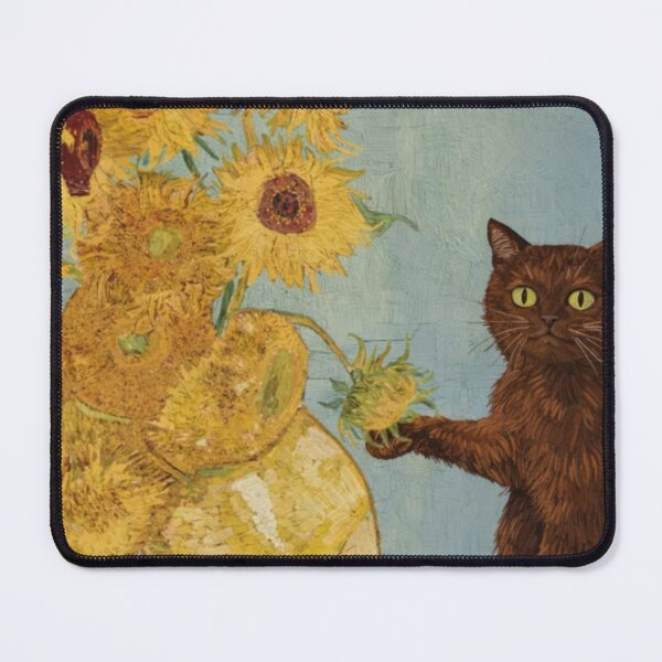 Item preview, Van Gogh Sunflowers Third Version Cat Shirt designed and sold by TeeBlooms.