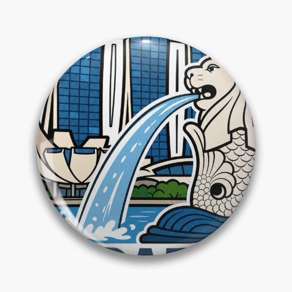 Item preview, Singapore Travel Souvenir - Singapore Singapore Illustration designed and sold by VisualArtsOasis.