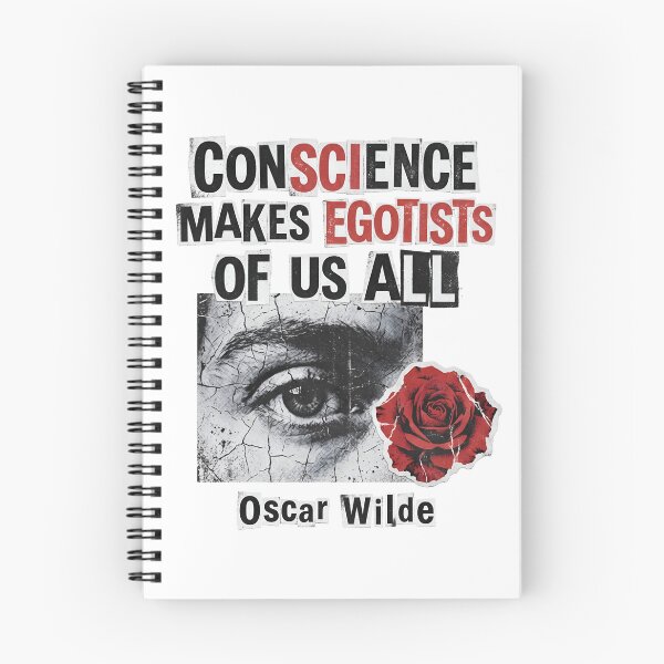 Item preview, Dorian Gray Conscience Makes Egotists Ransom Note Oscar Wilde Art designed and sold by Fenay Designs.