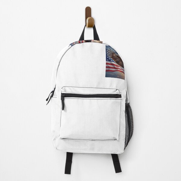 Item preview, American Pride – Bald Eagle & USA Flag (Horizontal Edition) designed and sold by MalinStyle.