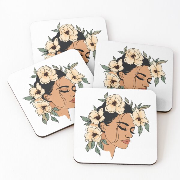 Item preview, Portrait Girl Floral designed and sold by Cathalvarado.