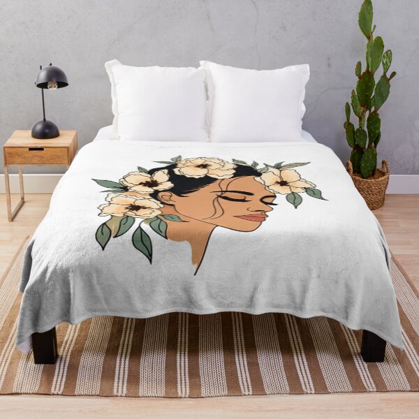 Item preview, Portrait Girl Floral designed and sold by Cathalvarado.