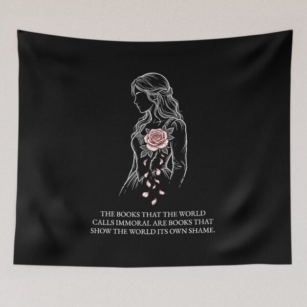 Item preview, Dorian Gray Immoral Books Show World Its Own Shame Oscar Wilde Art designed and sold by Fenay Designs.
