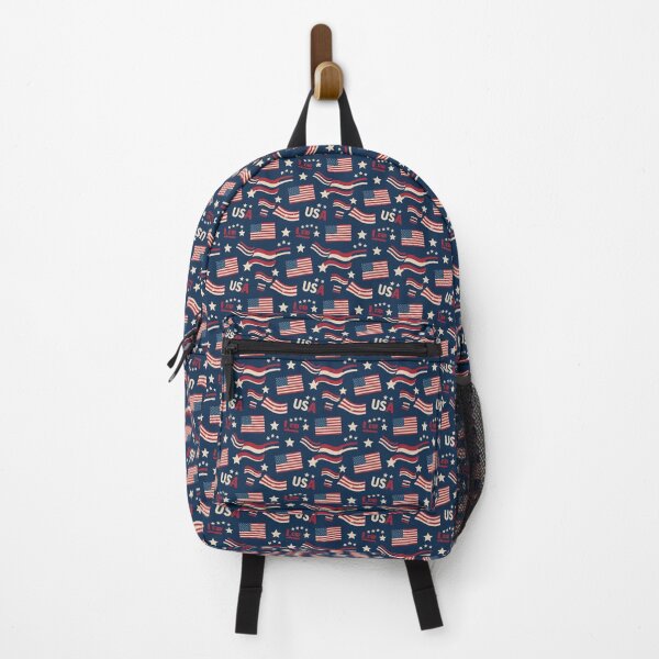Item preview, Patriotic USA Flags Stars Pattern designed and sold by Pioneer Spirit Market.