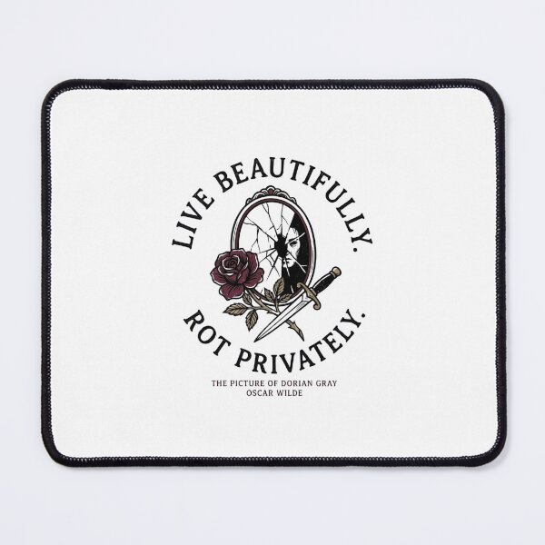 Item preview, Dorian Gray Live Beautifully Rot Privately Mirror Oscar Wilde Art designed and sold by Fenay Designs.