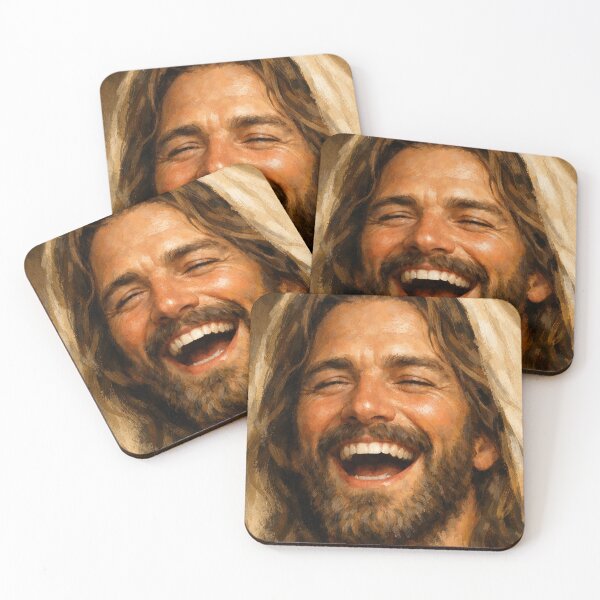 Item preview, Jesus Laughing, Jesus Christ , Jesus Face, Lord Christ, Christian Art designed and sold by stylishdzign.