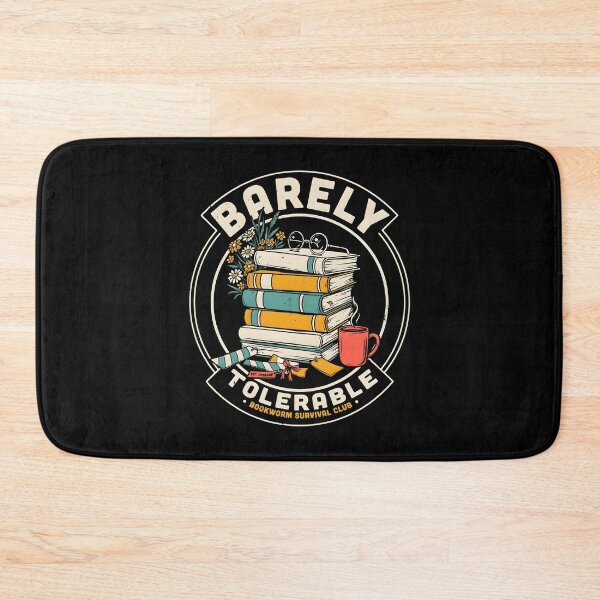Item preview, Barely Tolerable Bookworm Floral Inspired by Book Lover Culture designed and sold by Redgiant87x.