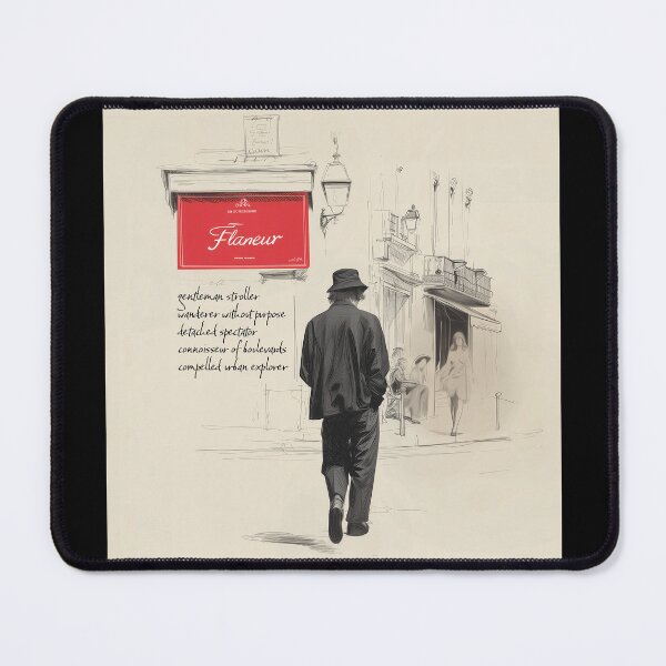 Item preview, Flâneur, Japanese Tanka definition designed and sold by Abstractarium.