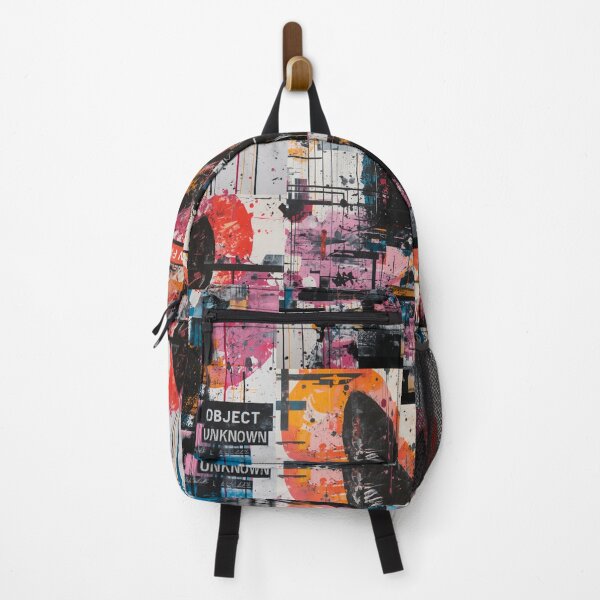 Item preview, Adversarial Glitch Cat Abstract Art - Cyberpunk Face Recognition Error designed and sold by The Prompted Soul.