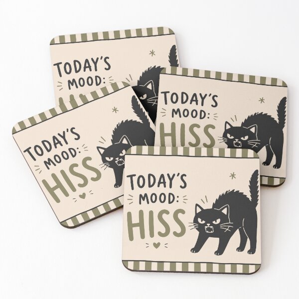 Item preview, Funny Hissing Cat Art designed and sold by Studio pod Burom.