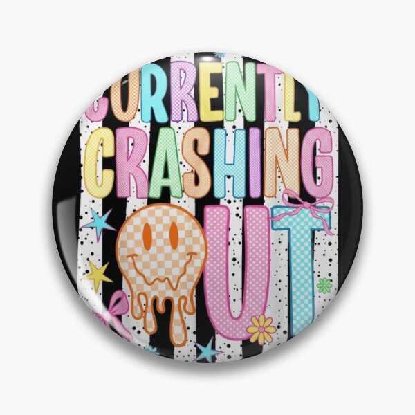 Item preview, Currently Crashing Out Coquette Melting Smiley Face Y2K Aesthetic designed and sold by haitrieuic96.
