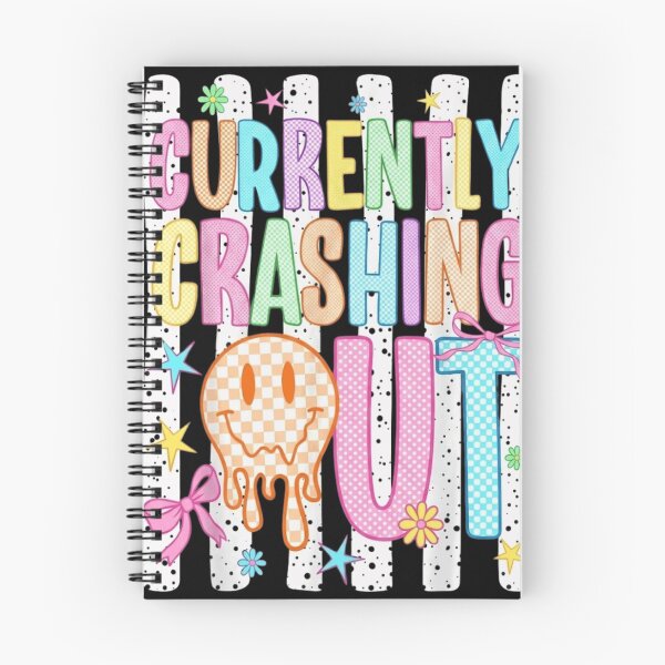 Item preview, Currently Crashing Out Coquette Melting Smiley Face Y2K Aesthetic designed and sold by haitrieuic96.