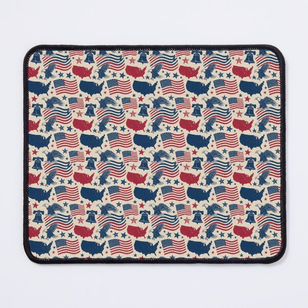 Item preview, Patriotic Eagles Flags Liberty Bell Pattern designed and sold by Pioneer Spirit Market.