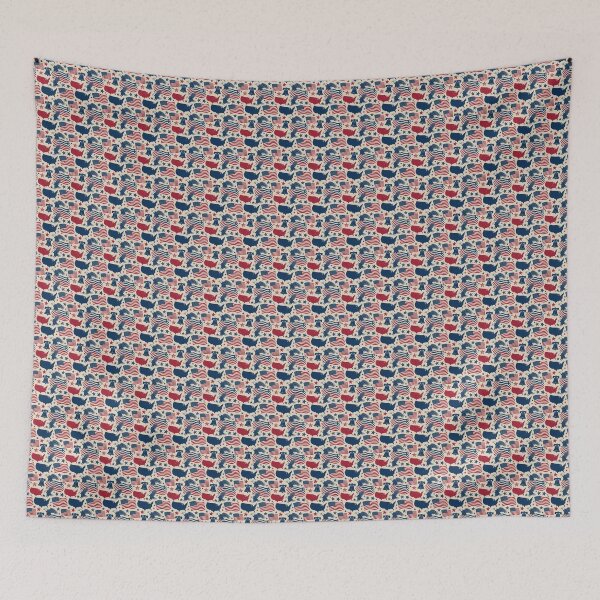 Item preview, Patriotic Eagles Flags Liberty Bell Pattern designed and sold by Pioneer Spirit Market.